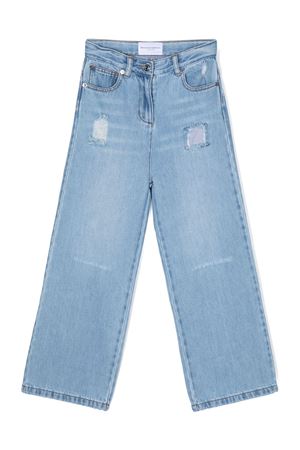 blue cotton jeans ERMANNO SCERVINO KIDS | SFPA018CDF0244100